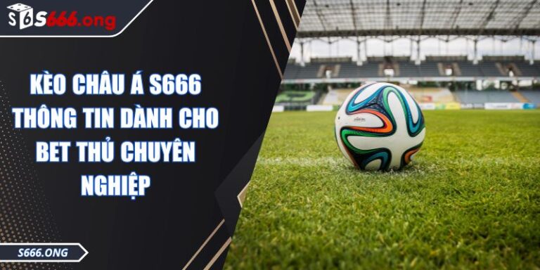 Kèo Châu Á S666 Thông Tin Dành Cho bet thủ Chuyên Nghiệp